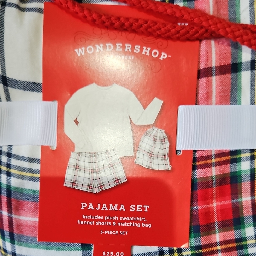 Wondershop Red and White Pajama Set